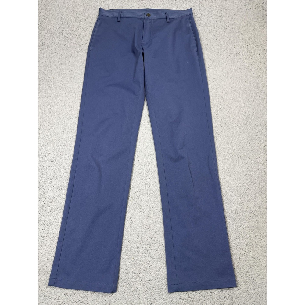 Ministry Of Supply Aviator Pants Mens 30x32 Blue Microfiber Dress Straight Leg